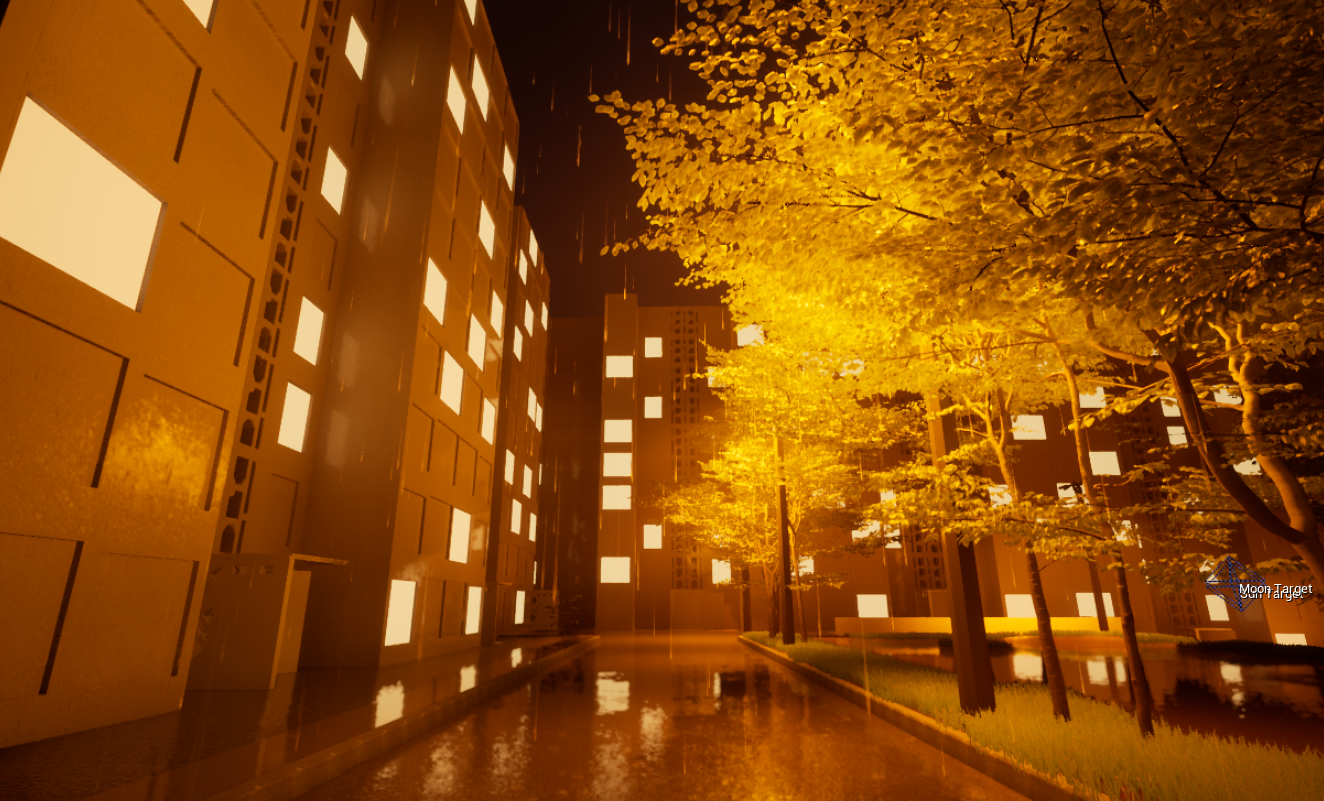 spotlight at night